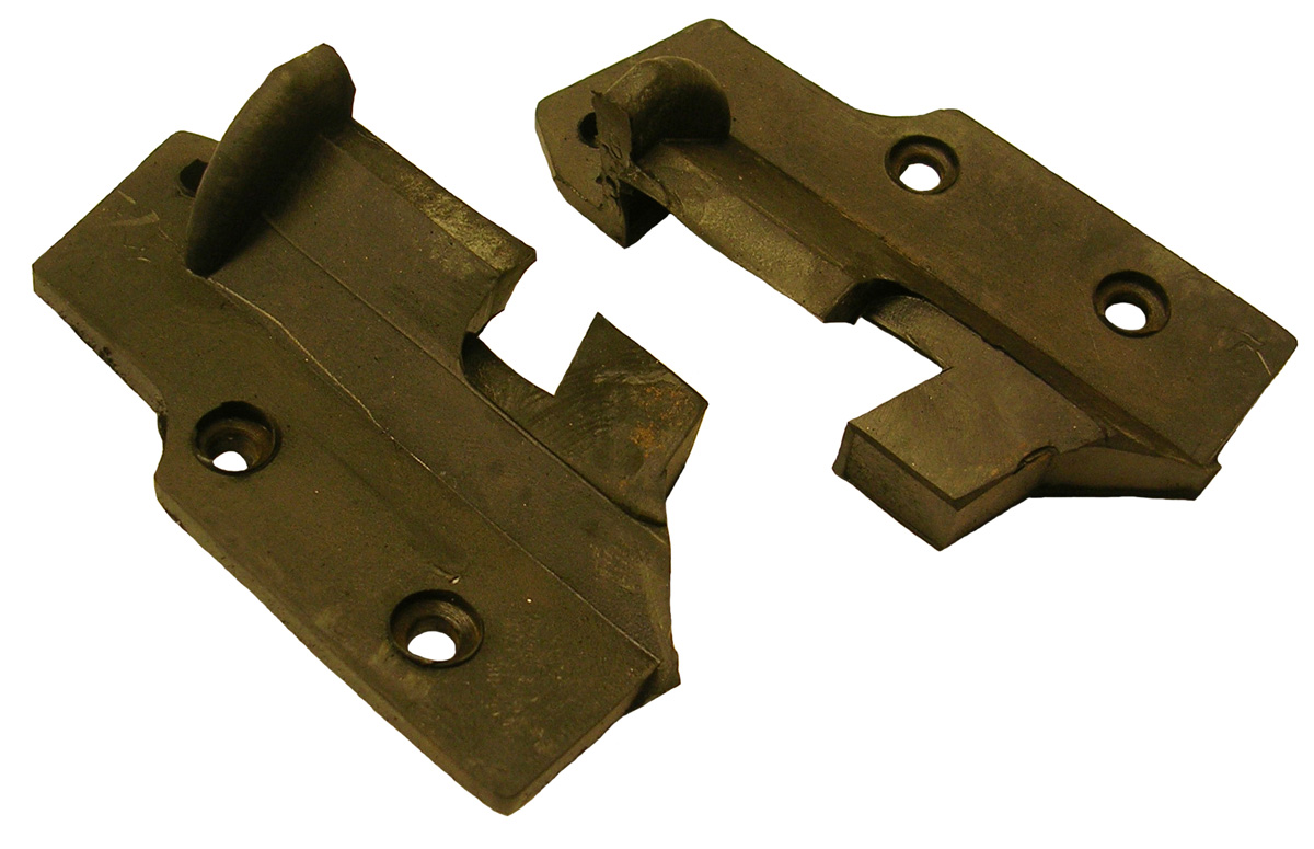 Rear of Rear Quarter Window Weatherstrips, pair, 1951-53 Oldsmobile convertibles