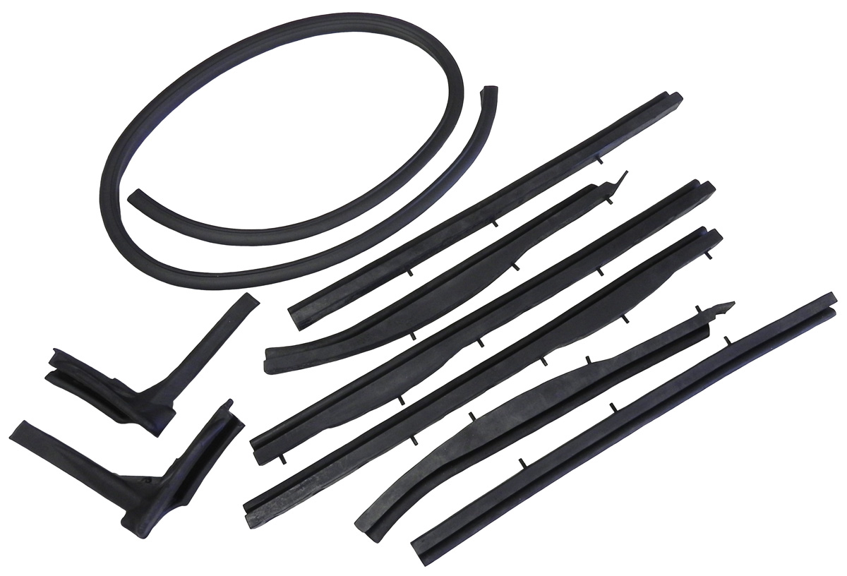 Roof Rail Weatherstrips, 1954-56 Oldsmobile and Buick convertibles