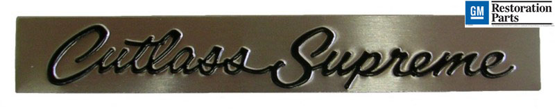 1968-69 Cutlass Supreme Glove Box Emblem