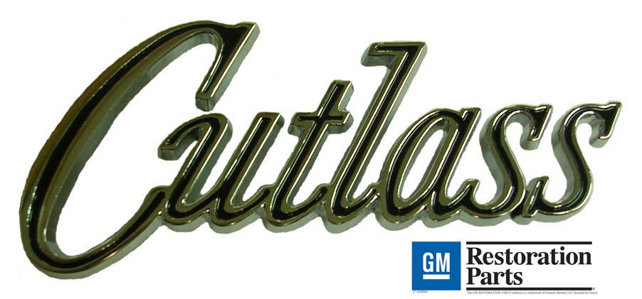 'Cutlass' Trunk Lid Script, 1970 Cutlass & Supreme