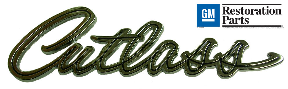 'Cutlass' Trunk Lid Script, 1966-67 Olds Cutlass