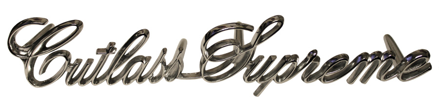 Grille Script, 1971 Oldsmobile Cutlass Supreme