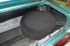 Spare Tire Cover, Black felt 15