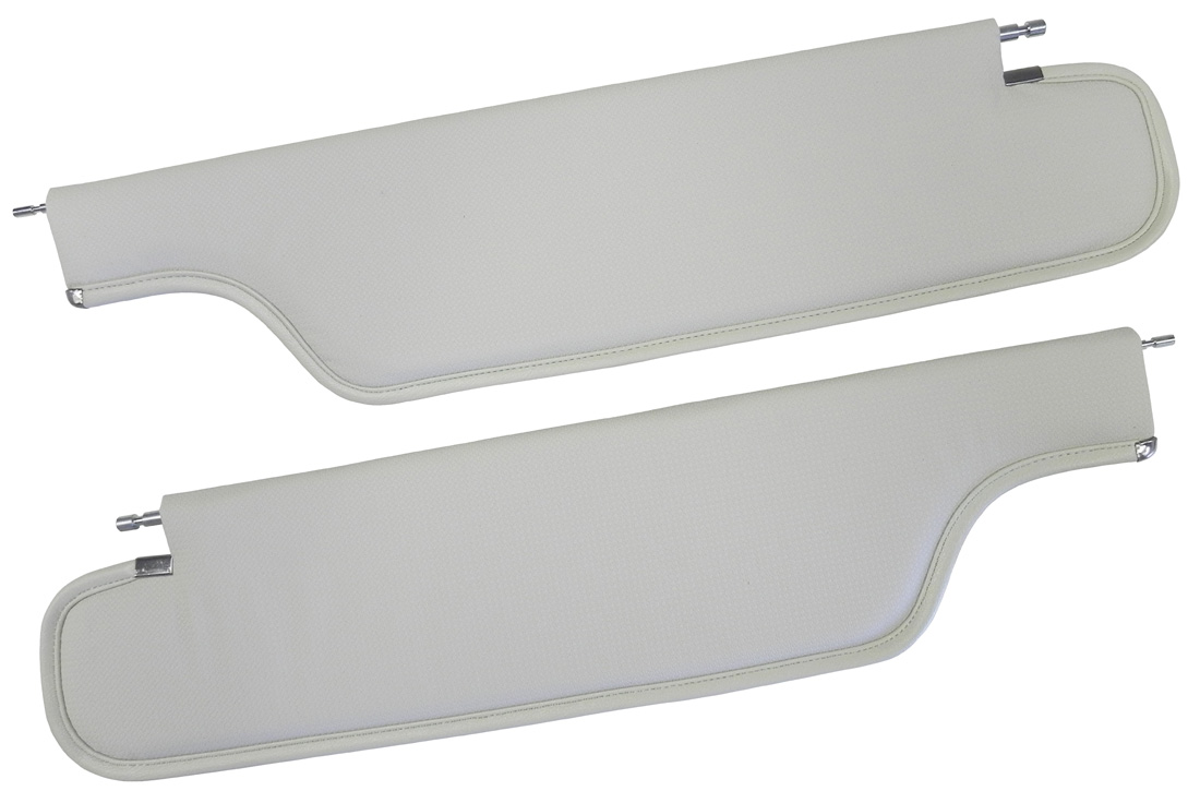 White sunvisors, pair, 1968-69 Cutlass/442 coupe