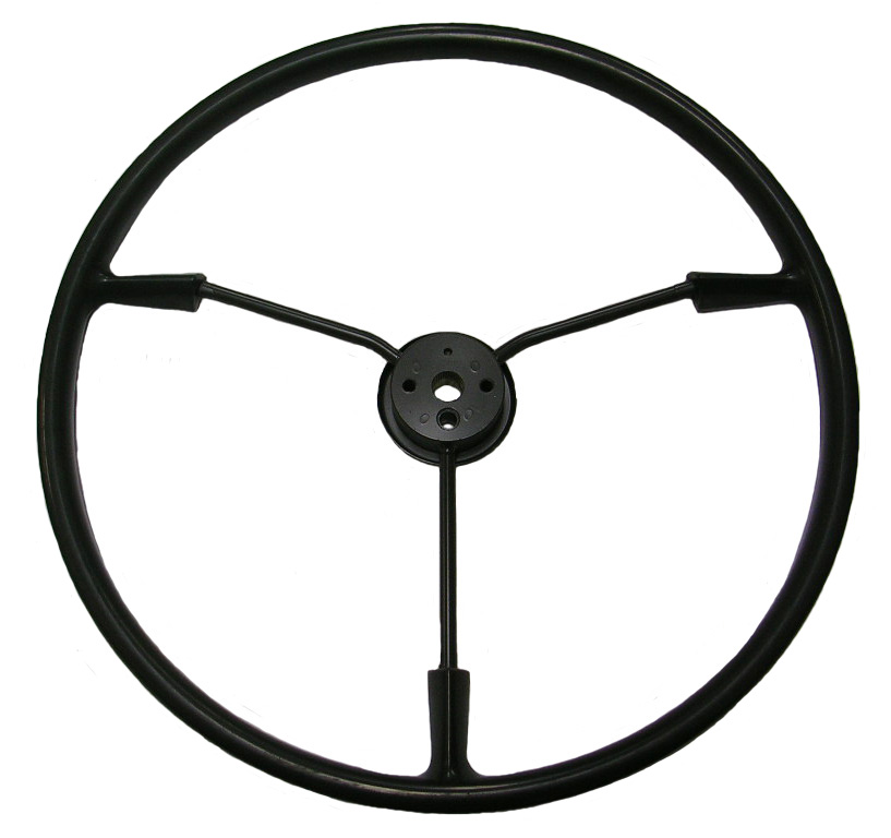 Deluxe Steering Wheel, Charcoal, 1950-51 Oldsmobile