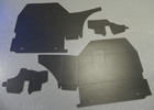 Trunk Cardboard Set, black, 1963-64 Starfire convertible