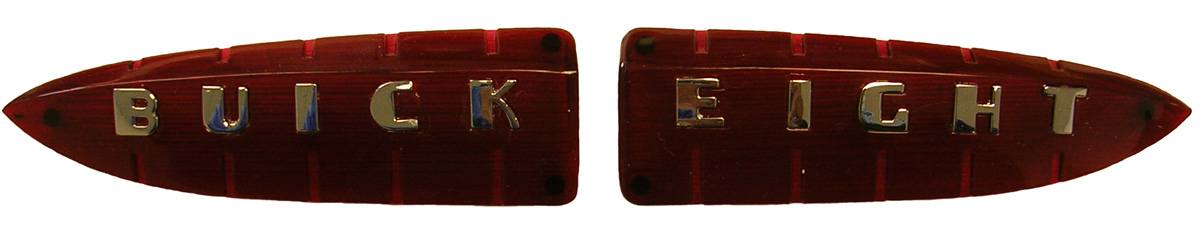 Buick Eight Plastic Lens with metal letters, Buick 1942-48