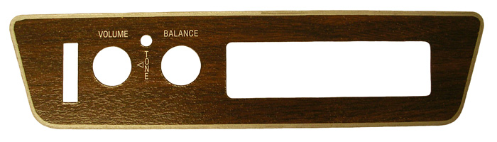 8 Track Woodgrain Faceplate, 1971 Cutlass/442