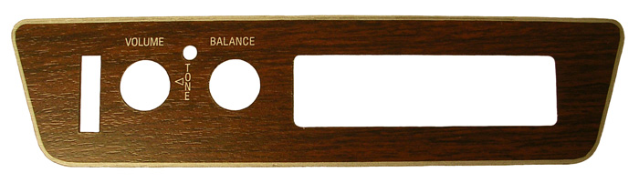 8 Track Woodgrain Faceplate, 1972 Cutlass/442