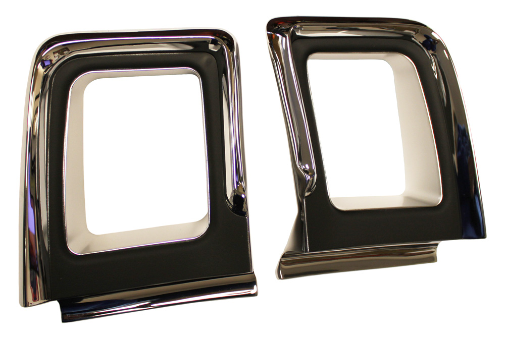 Chrome Tail Light Bezels, Pair, 1967 Oldsmobile 442