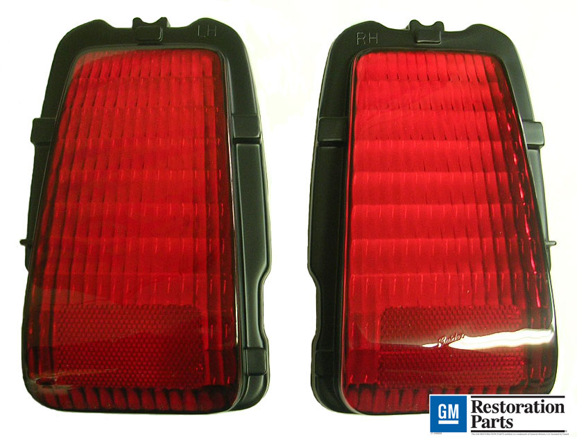 Tail Light Lenses, pair, 1969 Olds Cutlass & 442