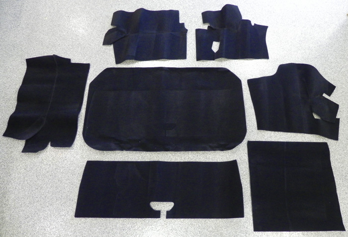 Black Trunk Mat Set, 1963-64 Starfire Holiday Coupe
