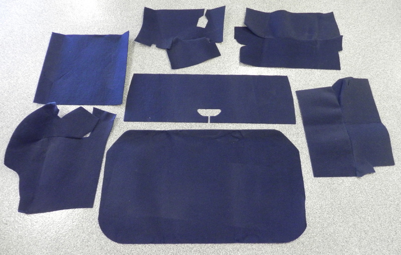 Blue Trunk Mat Set, 1963-64 Starfire Holiday Coupe