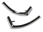 Chrome Vinyl Top Corner Moldings, pair, 1968-69 Cutlass/442