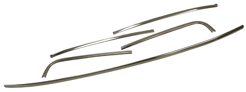 Windshield Reveal Moldings, 5 piece set, 1964-65 Cutlass and Buick Special