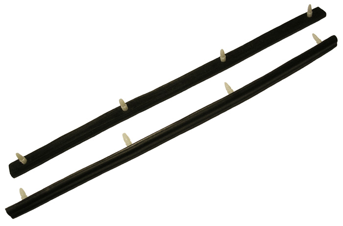 Windshield Pillar Weatherstrips, pair, 1954-58 Oldsmobile, 1957-58 Buick and Cadillac