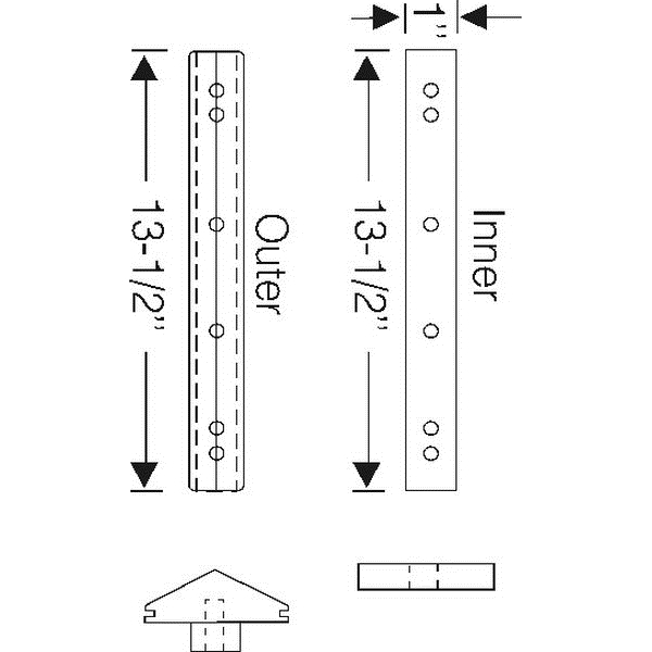 Windshield Division Bar Gasket, 1937-38 Oldsmobile