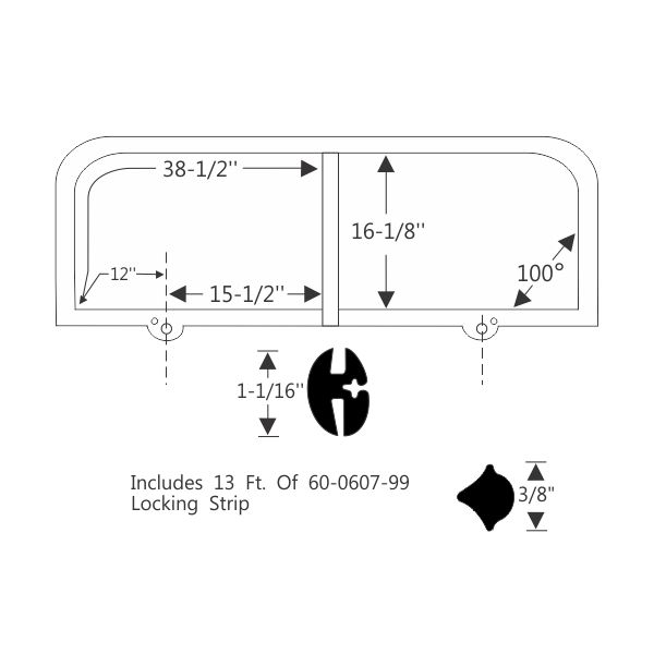 Windshield Channel - 1948-49 Oldsmobile, Buick, & Cadillac