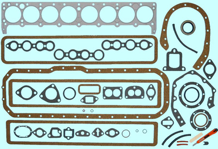 Engine Gasket Set - 1940-53 Buick 263 Straight 8 w/ Dynaflow