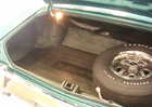 Trunk Spatter Paint, Black and Aqua