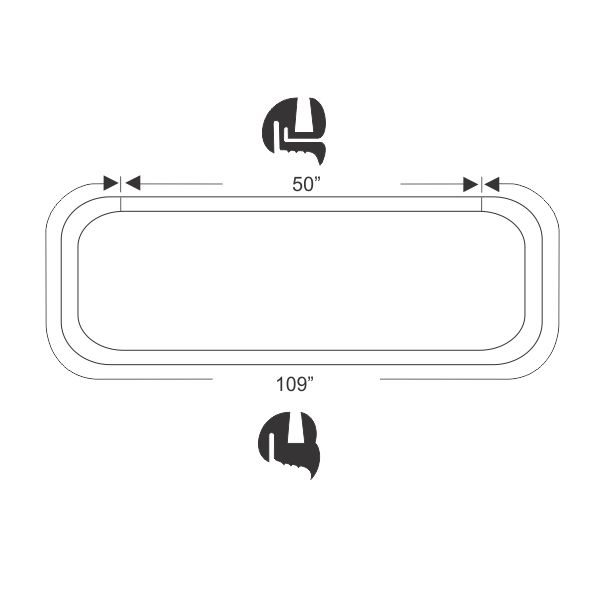 Windshield Channel - 1954-56 Oldsmobile, Buick, & Cadillac